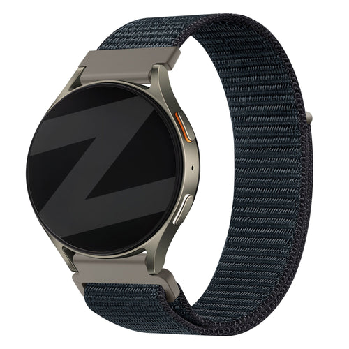 Bandz Bracelet nylon 'Easy Fit' Huawei Watch GT 3 42mm (bleu/gris