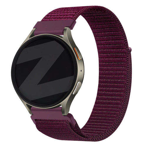 Bandz Bracelet nylon 'Easy Fit' Amazfit Active 2 (prune)