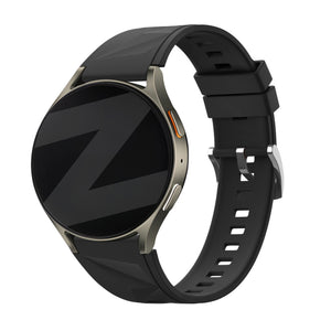 Bandz Bracelet silicone 'Easy Fit' Huawei Watch 5 - 42mm (noir)