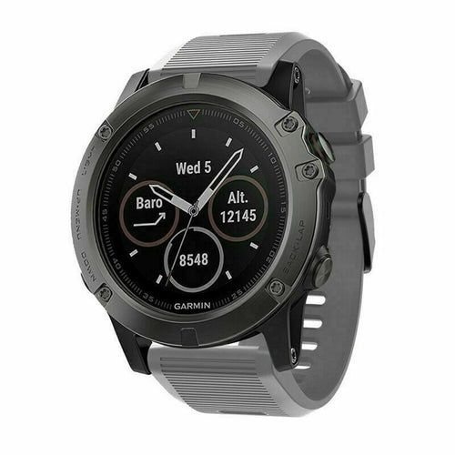 Bracelet silicone Garmin Tactix 7 Pro (gris)