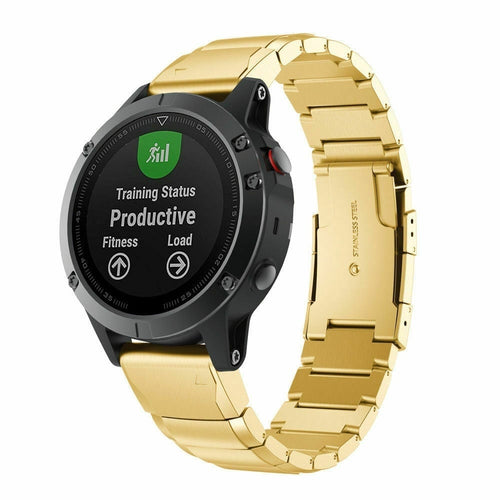 Bracelet acier Garmin Approach S70 - 47mm (or)