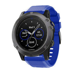 Bracelet silicone Garmin Instinct 3 - 50mm (bleu)