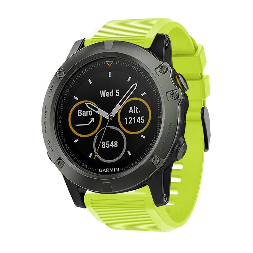 Bracelet silicone Garmin Descent MK3i - 51mm (vert clair)
