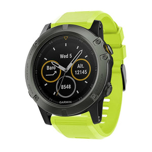 Bracelet silicone Garmin Descent MK2(i) (vert clair)