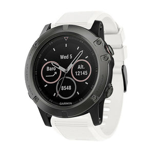 Bracelet silicone Garmin Tactix 7 Pro (blanc)