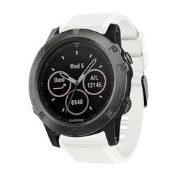 Bracelet silicone Garmin Instinct 3 - 50mm (blanc)