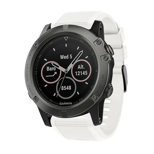 Bracelet silicone Garmin Quatix 8 - 51mm (blanc)