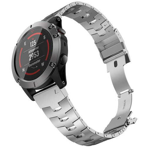 Bracelet titane Garmin D2 Delta PX (argent)