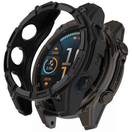 Coque TPU robuste Garmin Fenix 8 - 47mm SOLAR (noir)