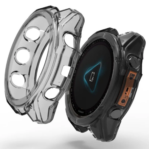 Garmin Fenix 8 - 43mm TPU Case (Transparent-Black) 
