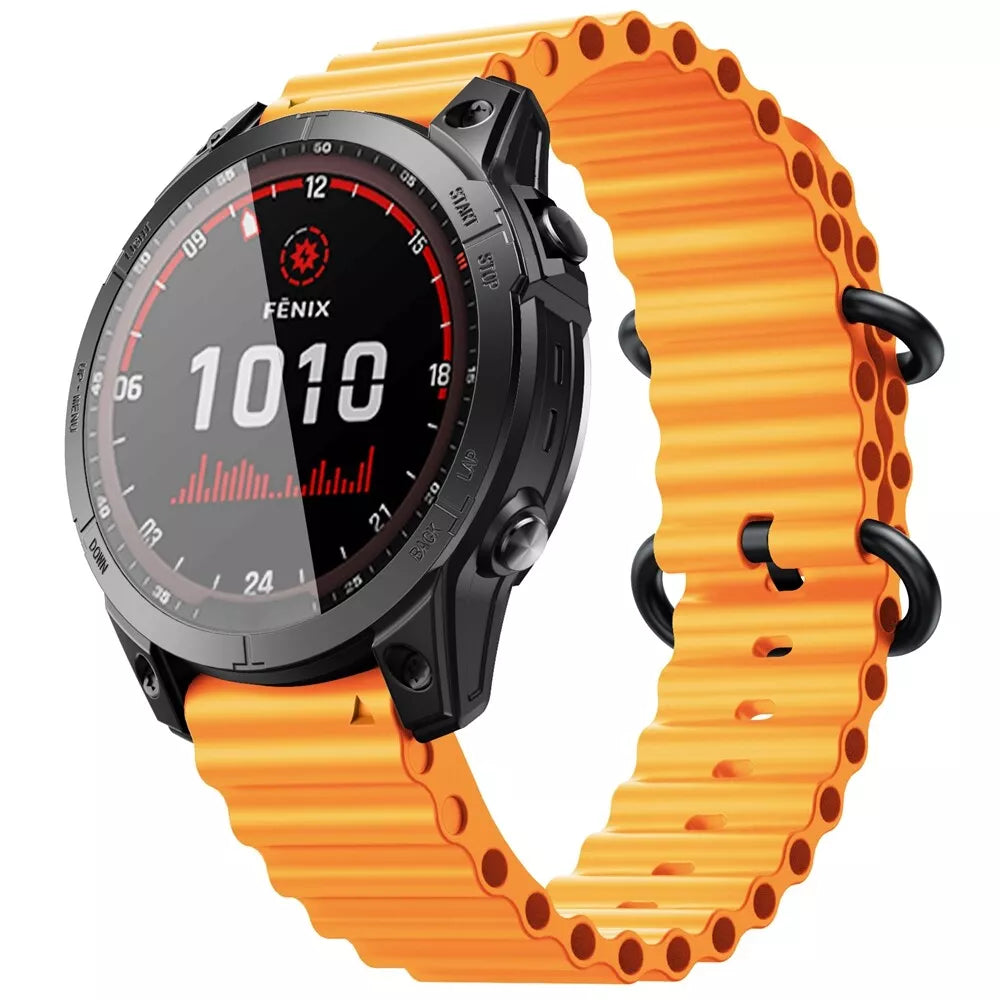 Garmin Quatix 8 Pro - 47mm Ocean Strap (Orange)