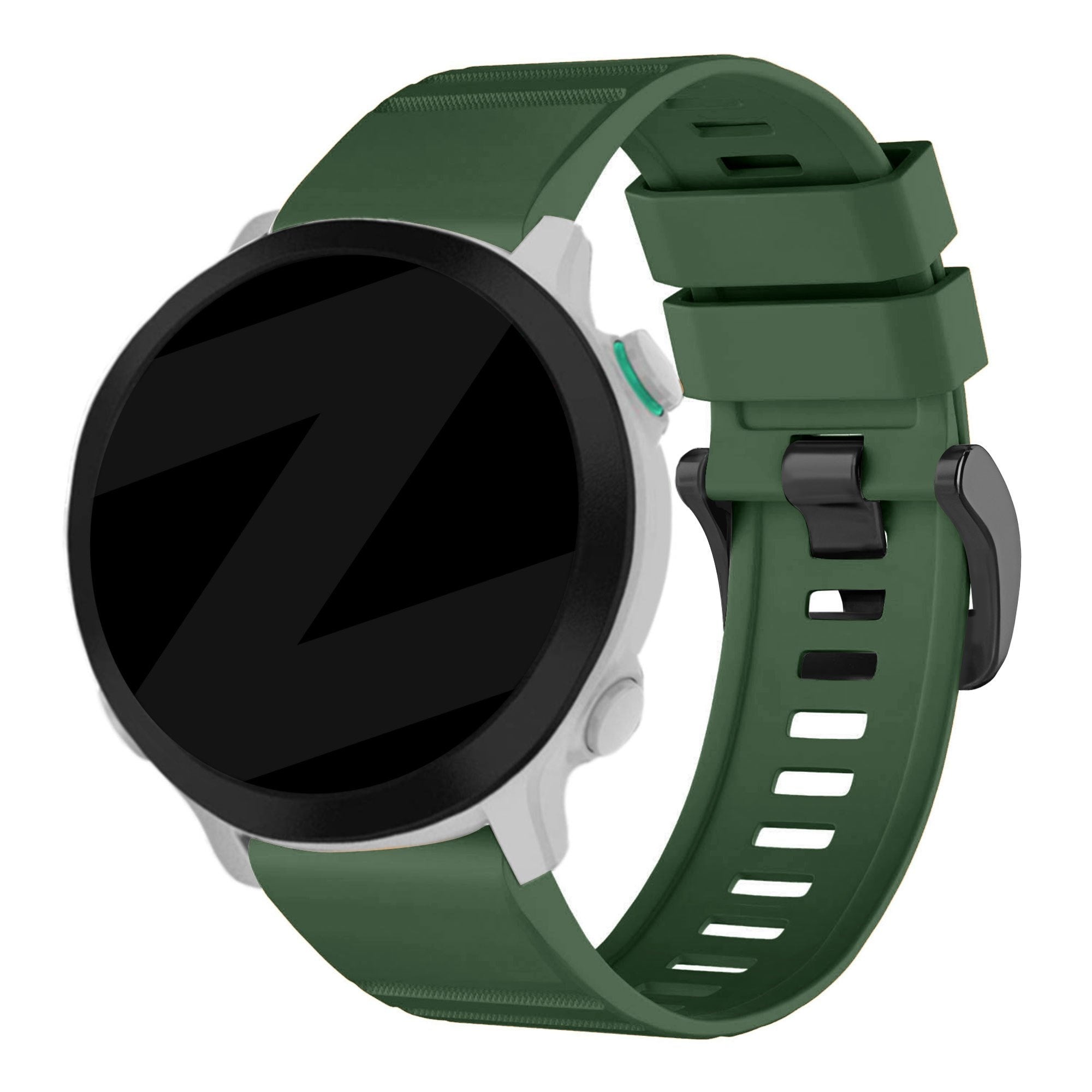 Bracelet silicone à boucle Garmin Tactix 7 (vert foncé)