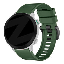 Bandz Bracelet silicone á boucle Garmin Instinct 3 - 50mm (vert foncé)