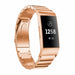 Bracelet métal Fitbit Charge 3 (or rose)