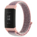 Bracelet nylon Fitbit Charge 3 (rose)