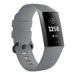 Bracelet silicone Fitbit Charge 4 (gris)