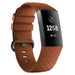 Bracelet silicone Fitbit Charge 3 (marron)