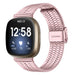 Bracelet acier inoxydable Fitbit Sense (rose)