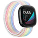 Bracelet nylon Fitbit Sense (arc-en-ciel pastel)