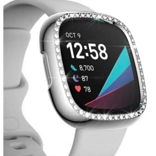 Coque Fitbit Sense Diamond (noir)