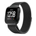 Bracelet Milanais Fitbit Versa (noir)