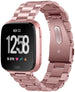 Bracelet acier Fitbit Versa (rose)