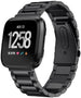 Bracelet acier Fitbit Versa (noir)