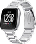 Bracelet acier Fitbit Versa (argent)