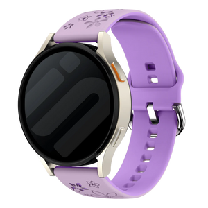 Bracelet silicone à fleurs Zenwatch Venice Pro (lavande/violet)