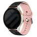Bracelet silicone à fleurs Huawei Watch GT 5 - 41mm (noir/rose clair)