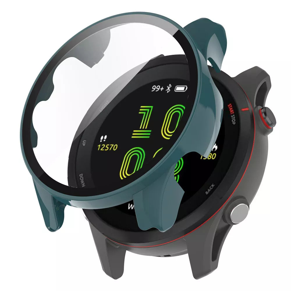Coque rigide avec verre Garmin Forerunner 255 (vert)