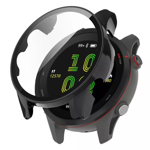 Coque rigide avec verre Garmin Forerunner 255 (noir)