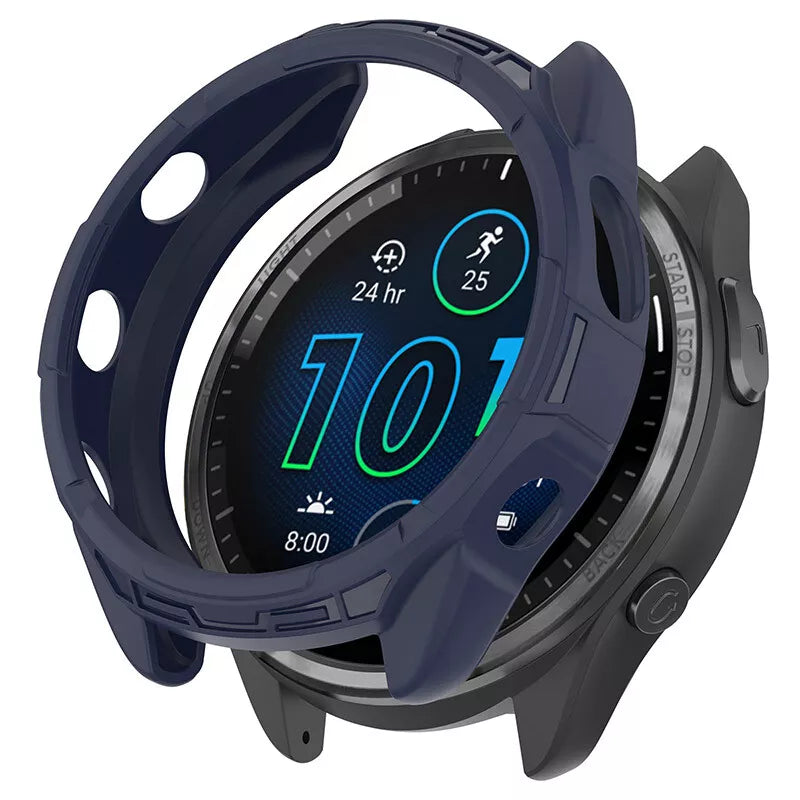 Coque TPU robuste Garmin Forerunner 965 (bleu)