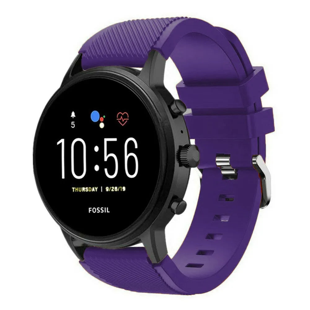Bracelet silicone Fossil Gen 4 Explorist HR (violet)