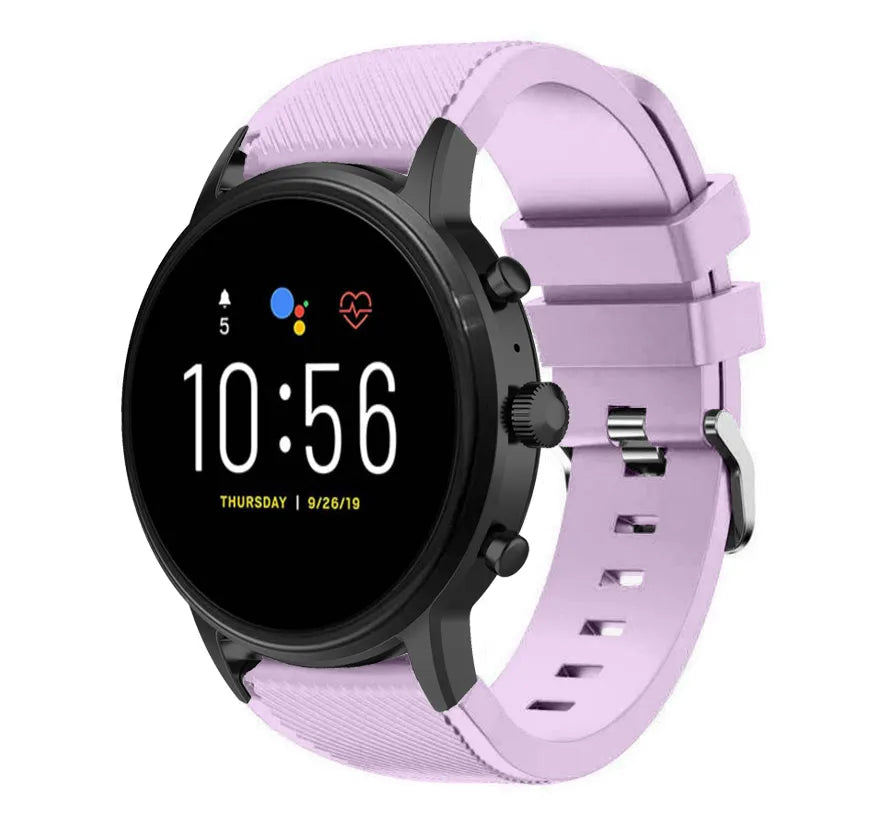 Fossil Gen 4 Explorist (HR) Silicone Strap (Lilac)