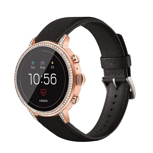 Bracelet cuir Huawei Watch GT 5 41mm (noir)