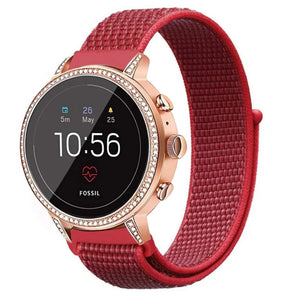 Fossil Gen 4 Venture (HR) Nylon Strap (Red)