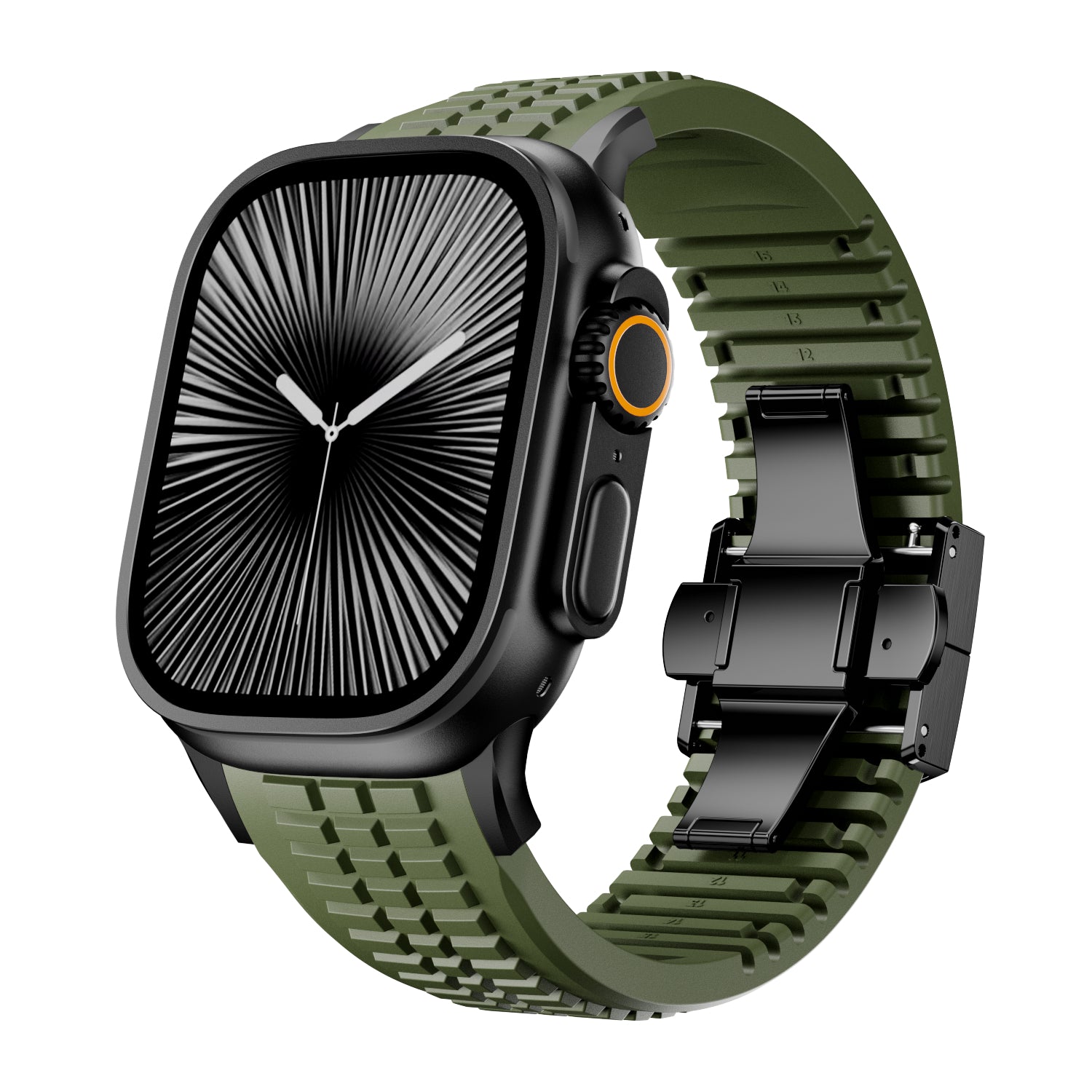 Apple Watch Ultra Premium Silicone Strap (Army Green)