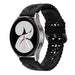 Samsung Galaxy Watch 4 40mm Patterned Silicone Strap (Black)