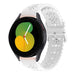 Bracelet silicone à motifs Samsung Galaxy Watch 5 40mm (blanc)