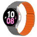 Bracelet silicone magnétique Galaxy Watch 5 - 44mm (gris/orange)