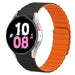 Bracelet silicone magnétique Galaxy Watch 5 - 44mm (noir/orange)