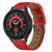 Bracelet cuir Samsung Galaxy Watch 5 Pro (rouge)