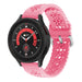 Bracelet silicone à motifs Samsung Galaxy Watch 5 Pro (rose vif)