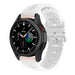 Samsung Galaxy Watch 4 Classic 42mm Patterned Silicone Strap (White)