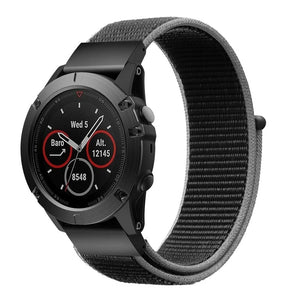 Bracelet nylon Garmin Approach S70 - 47mm (charbon)