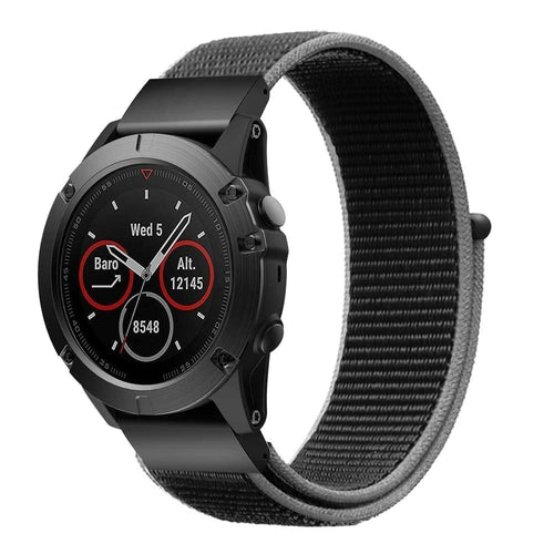Bracelet nylon Garmin Approach S70 - 47mm (charbon)