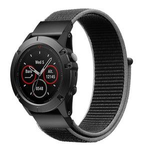Nylon Strap, on a watch, 3/4 front view
