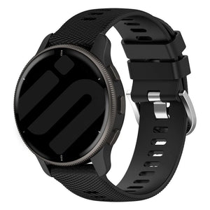Bracelet silicone Garmin Vivoactive 6 (noir)