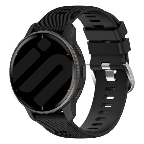 Bracelet silicone Garmin Vivoactive 6 (noir)
